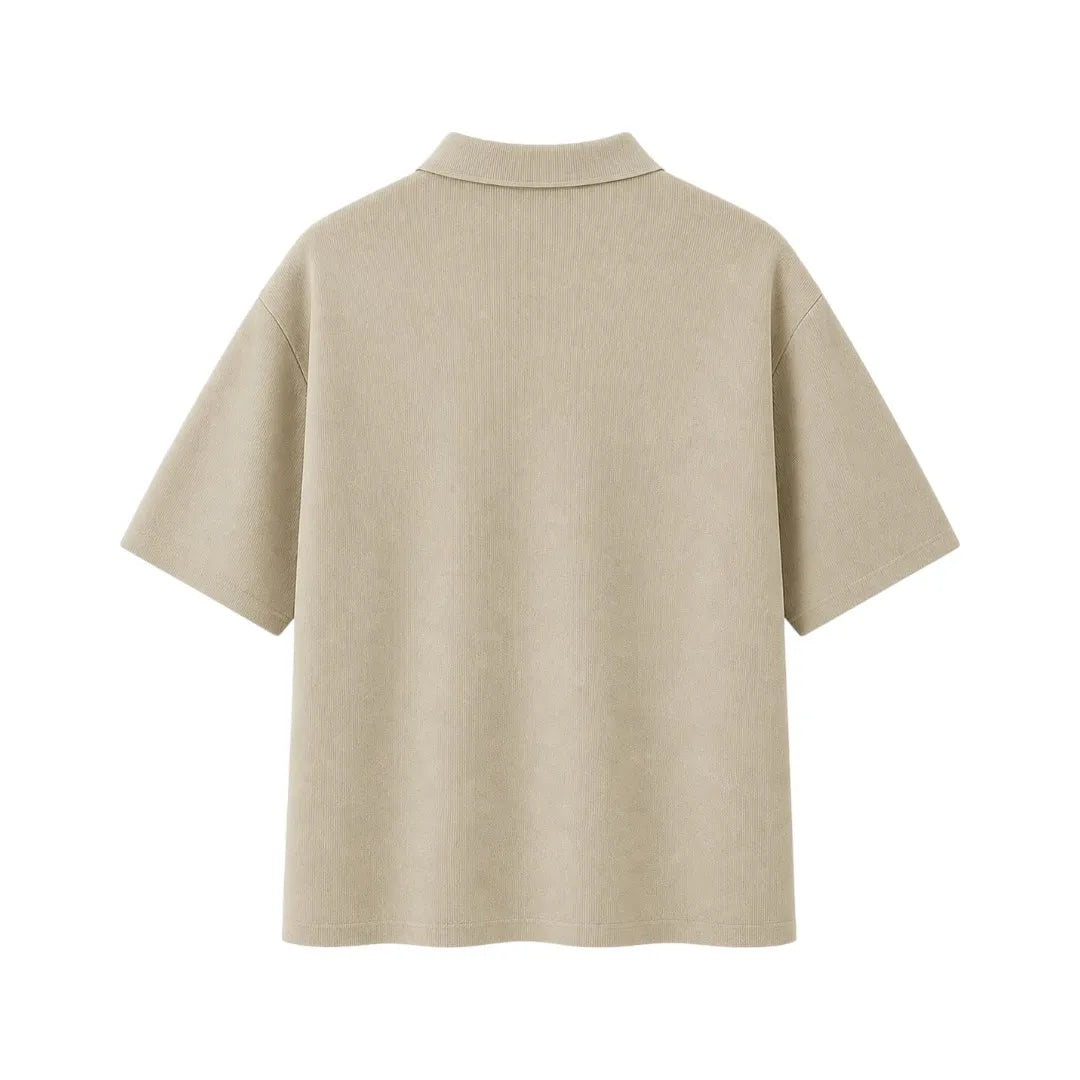 Gift Expression Inc Lightweight Beige Polo Shirt Relaxed Fit Medium